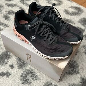 Women Cloudflow Wide Rock/Rose Size 8